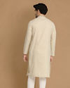 Pista Thread Work Kurta Pajama image number 2